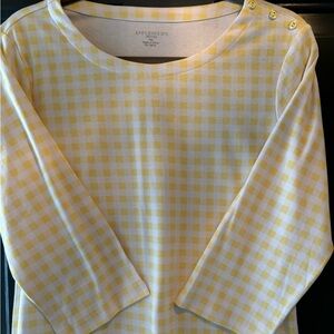 APPLESEEDS yellow checked top